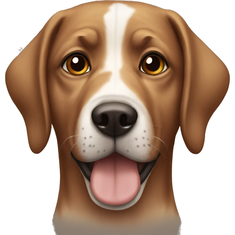 realistic brown eyed dog emoji