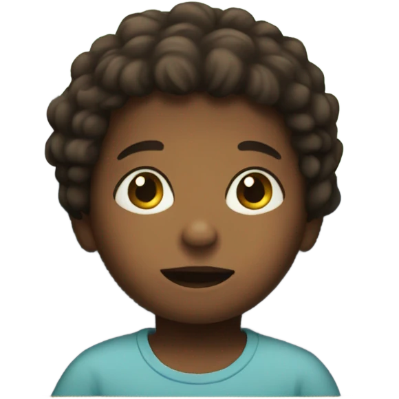 kid in a bus seated emoji