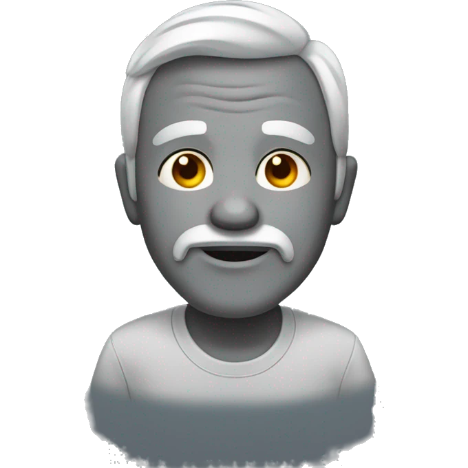 Grey manecoon  emoji