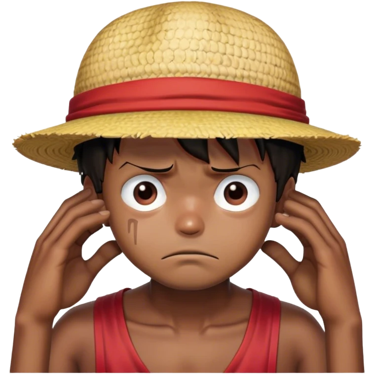 Luffy sad emoji