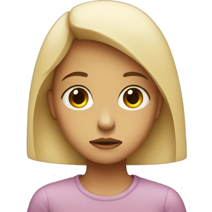 Sad girl emoji