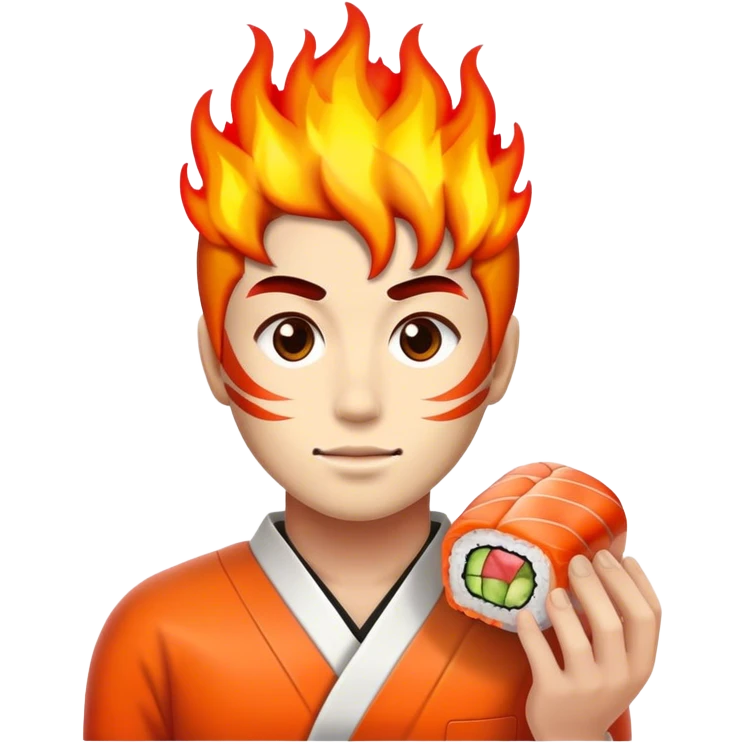 Feuer Fußball Sushi  emoji