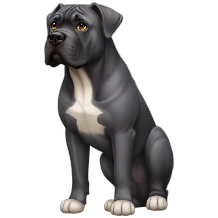 Dog Cane Corso full body emoji