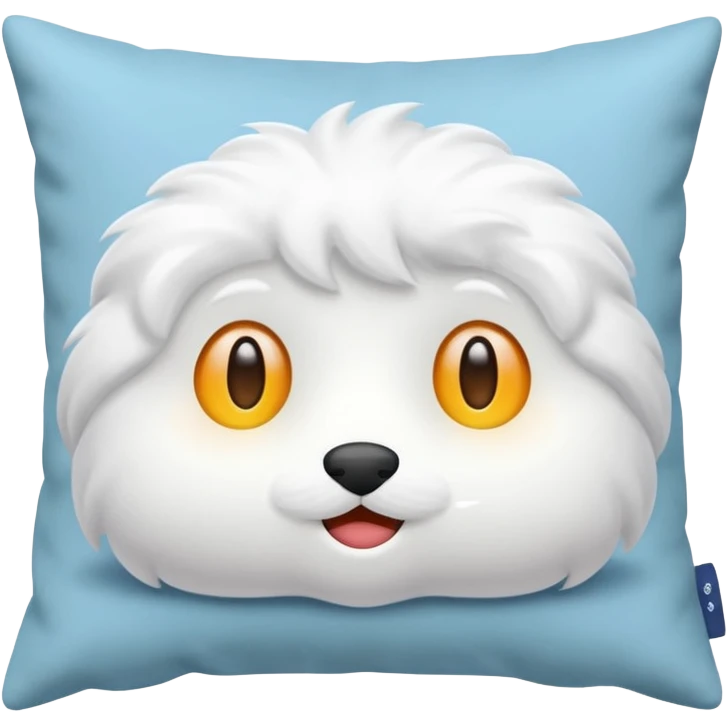 pillow white, no face emoji