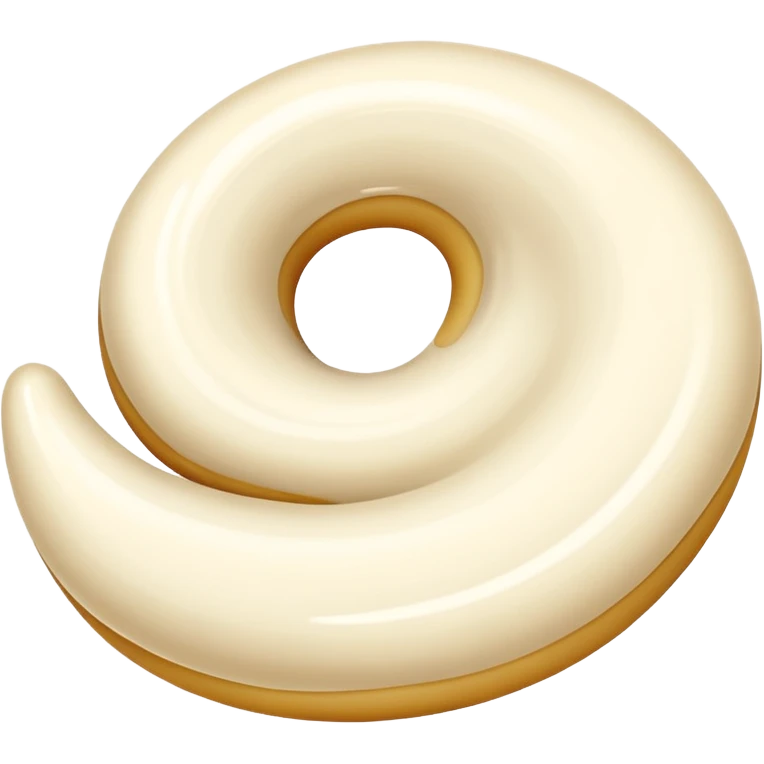 just Cream without a plate or a cake emoji