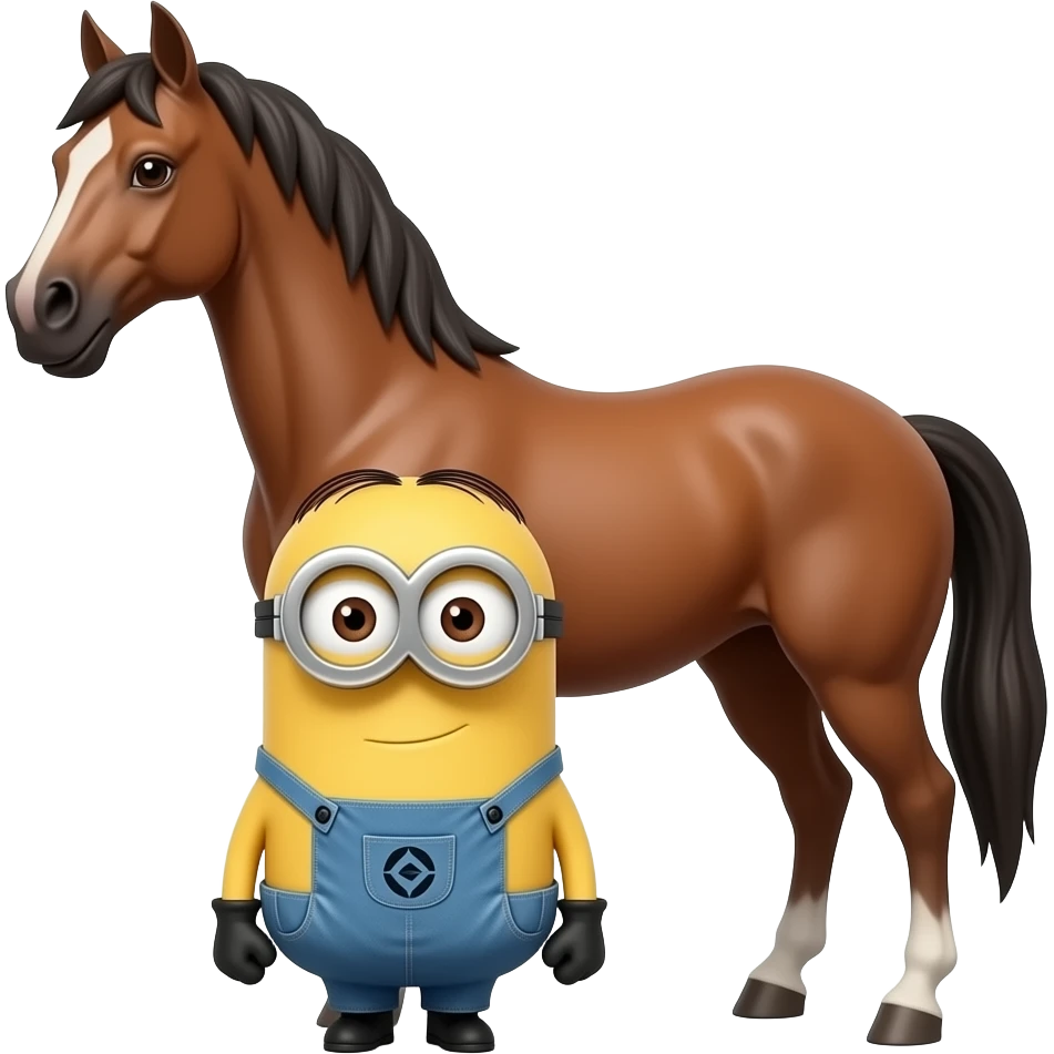 Um Minion combinado com um cavalo  semelhante  Baixe o aplicativo para Android emoji