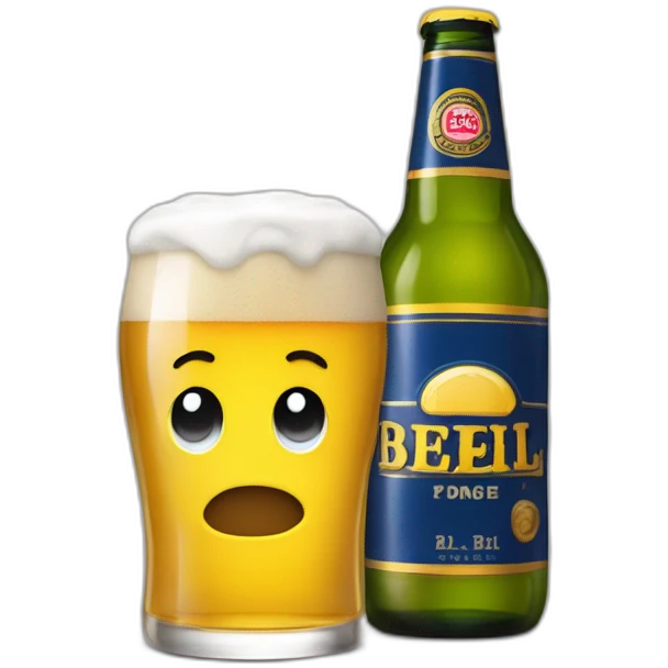 Bob l’éponge qui boit une bière emoji