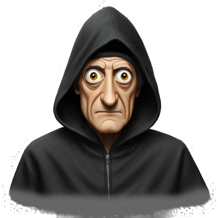marty feldman black hood squint emoji