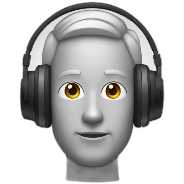 apple headphones max on head emoji