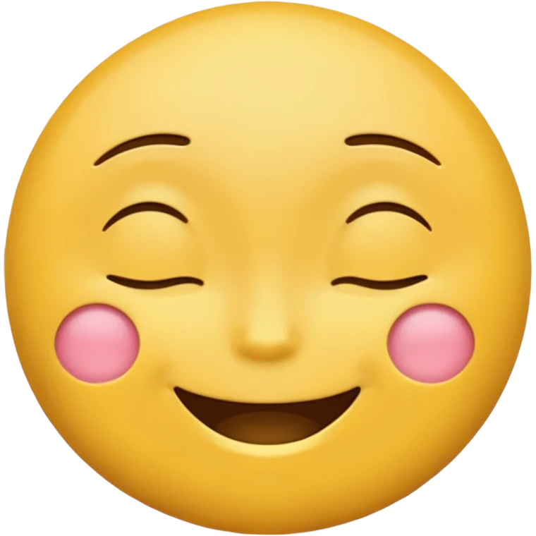 Emoji, yellow round teasing smile emoji