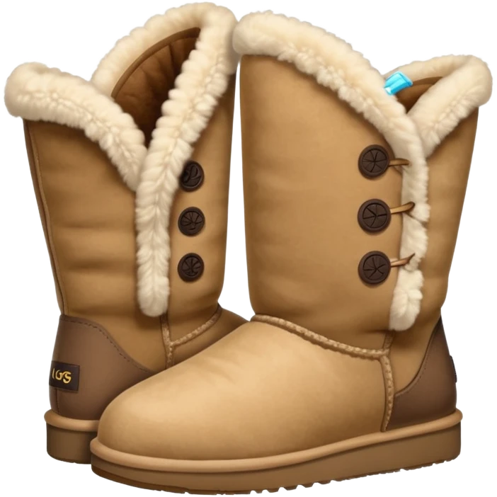 Beige Light UGGS pair emoji