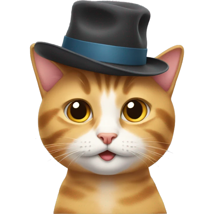 Cat with a hat emoji