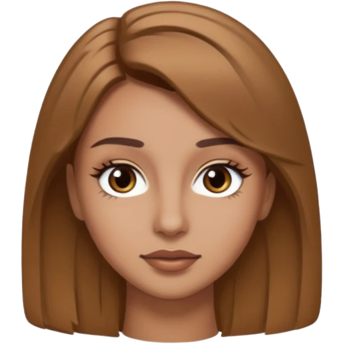 Cheveux un peu plus clair des cils moyen et des sourcils clair emoji