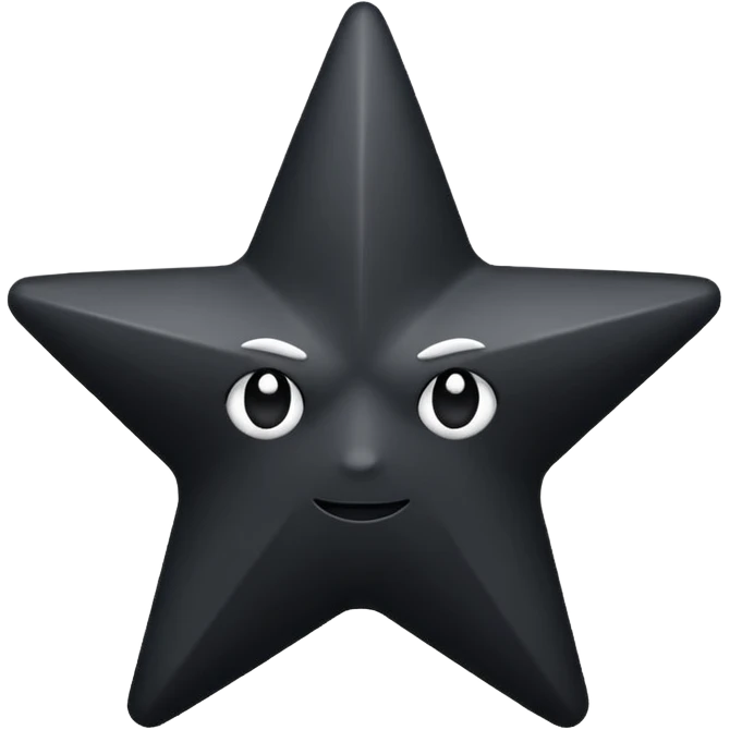 Black star  надпись emoji