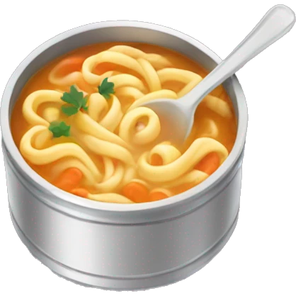 Canned Chicken noodle soup  emoji