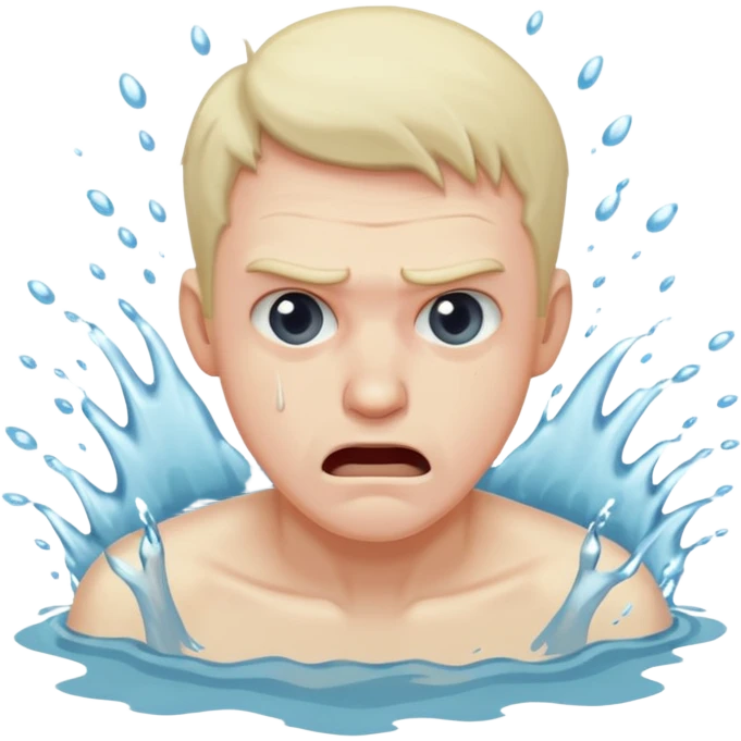 Man drowning emoji