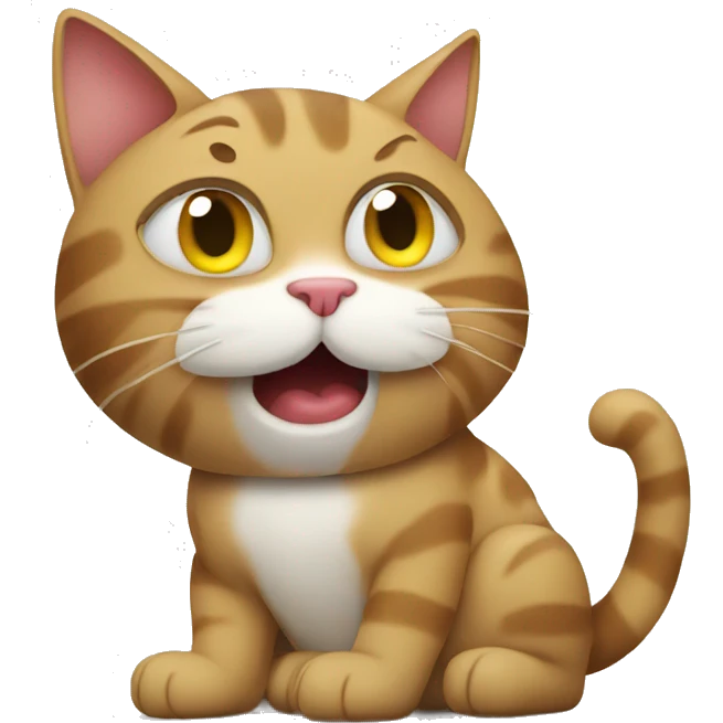 Drunken cat emoji