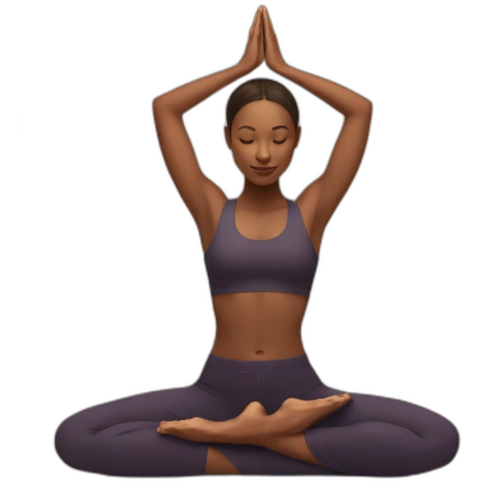 yoga position emoji
