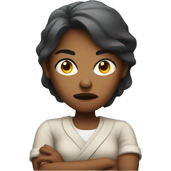 Angry woman crossing her arms emoji