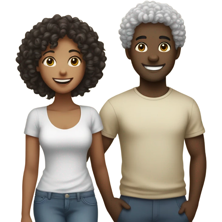 Biracial couple emoji