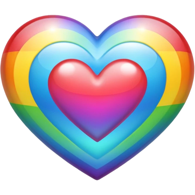 무지개하트 emoji