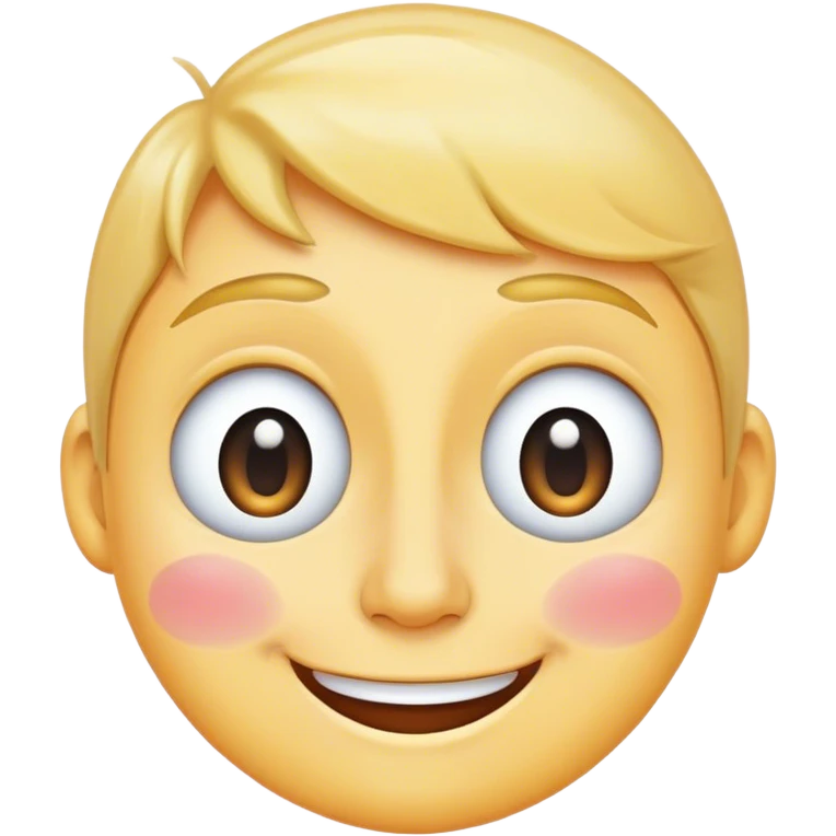 Smile emoji with a single tear emoji
