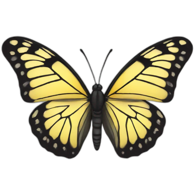 butterfly black emoji