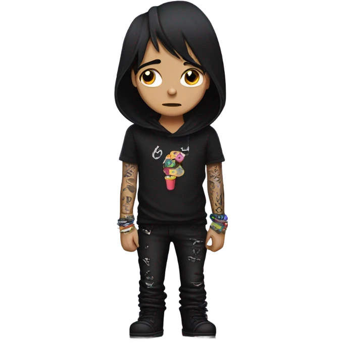 Emo with tatoos
 emoji