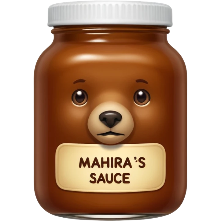 Make an emoji of Mahram's bear sauce. emoji