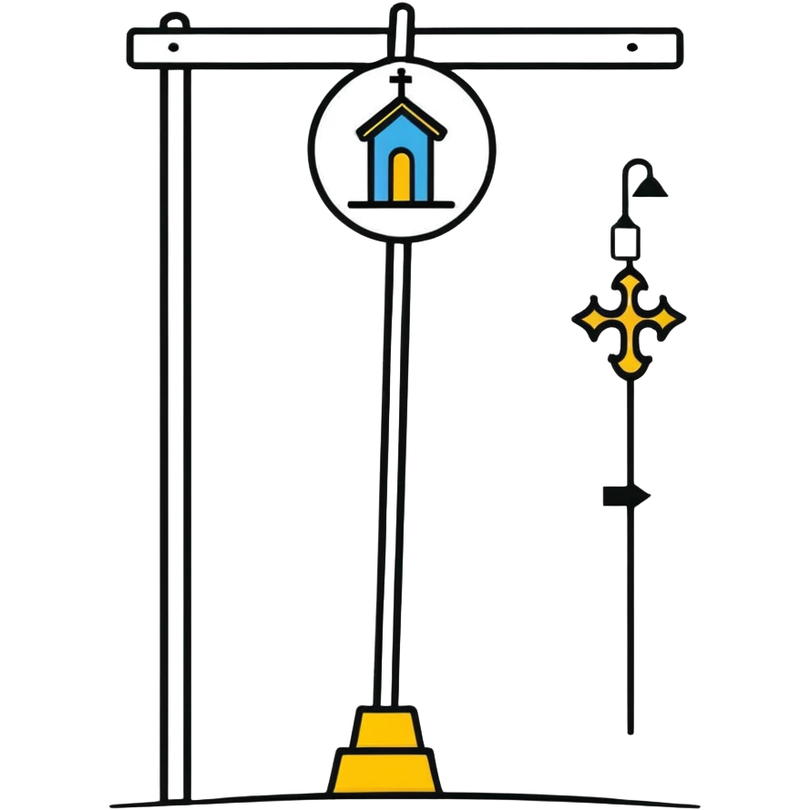 Camino de Santiago wayfinding sign emoji