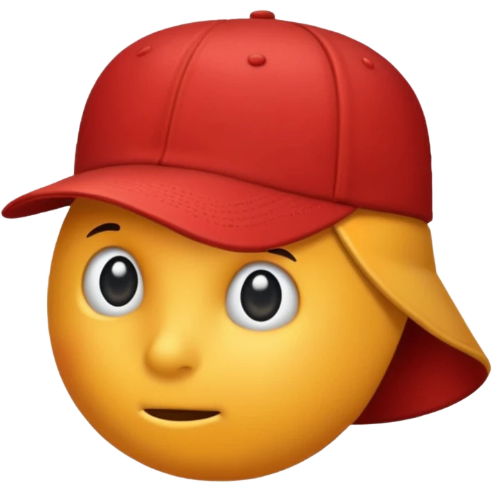red baseball hat emoji