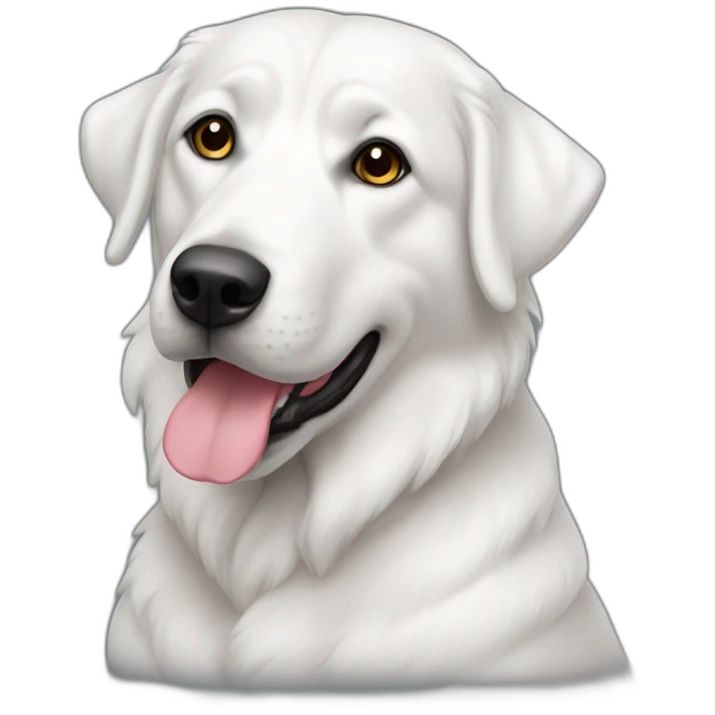Mature White Akbash  emoji
