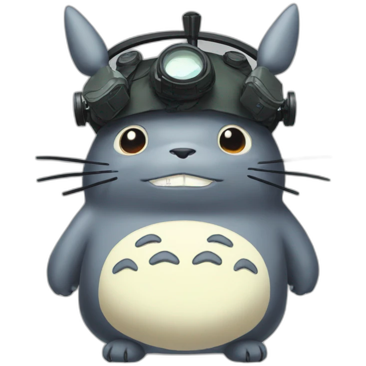 totoro with meta headset emoji
