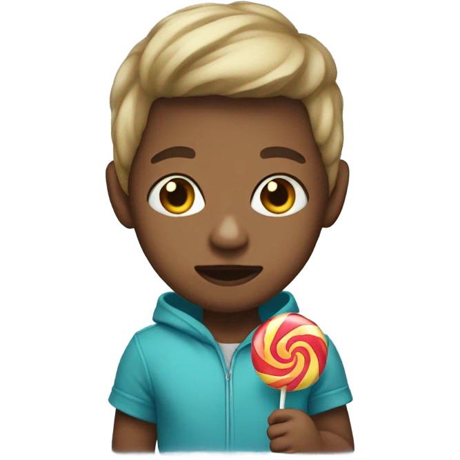 Me wearing a hoodie with a lollipop  emoji
