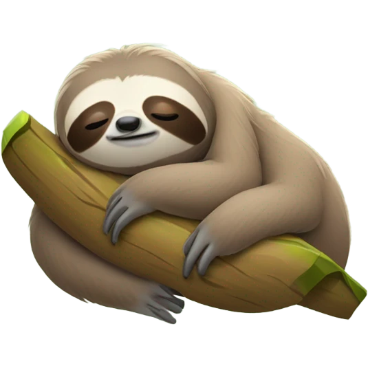 Sloth sleeping emoji