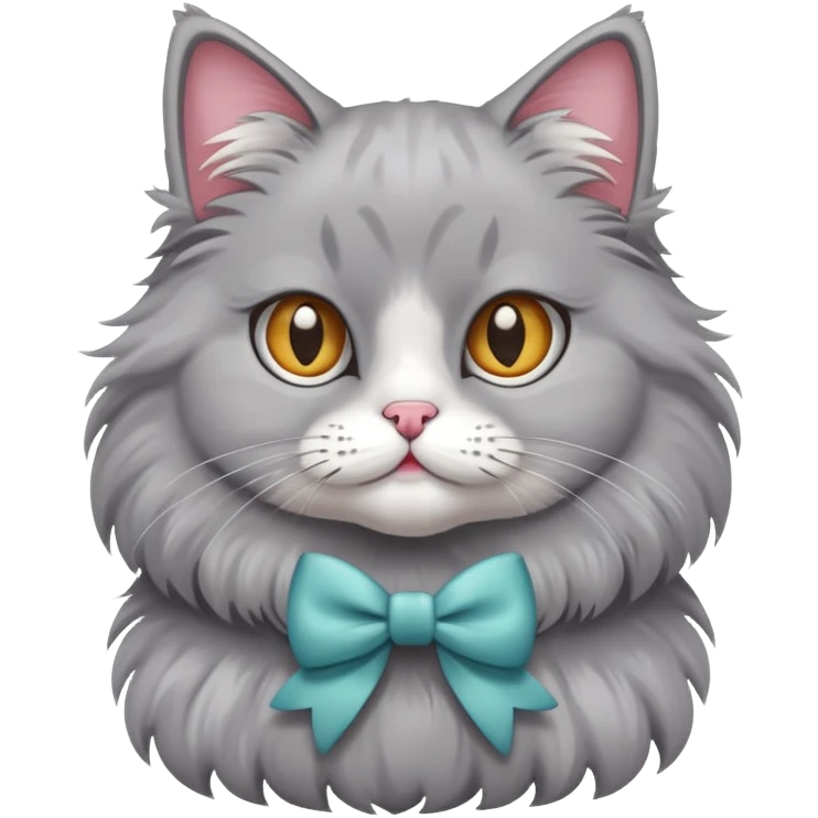 Cat have a bow emoji