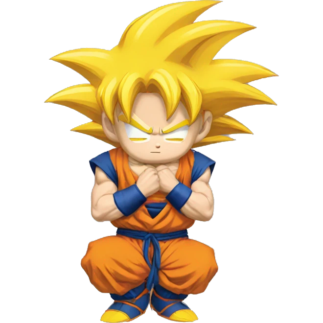 Goku triste emoji