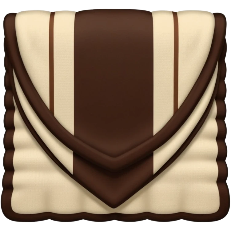 Cream and dark brown blanket emoji