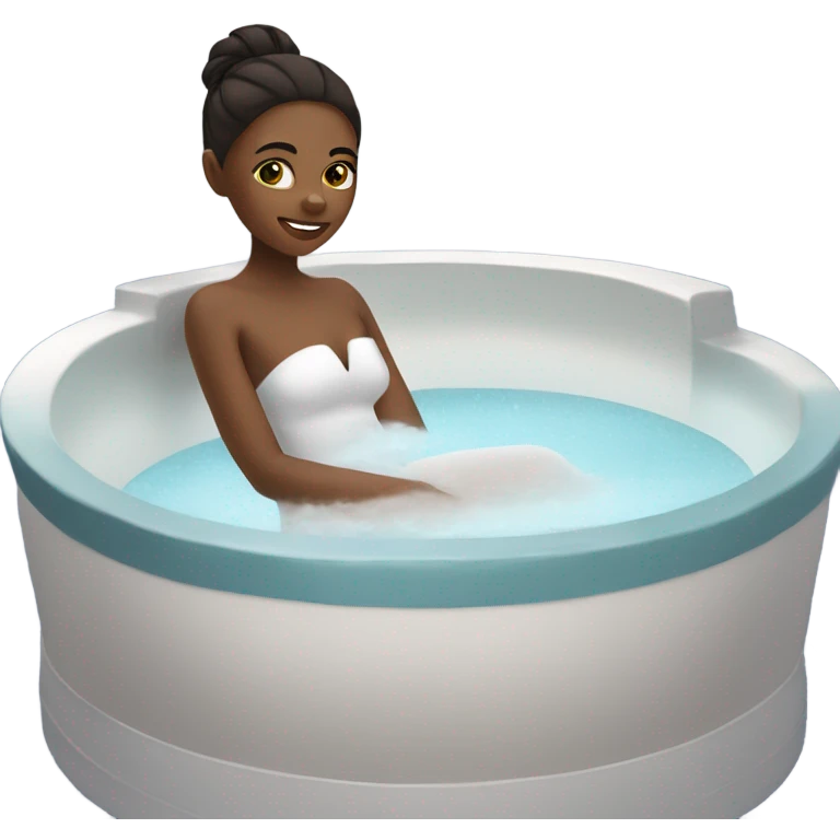 Girl in a spa emoji