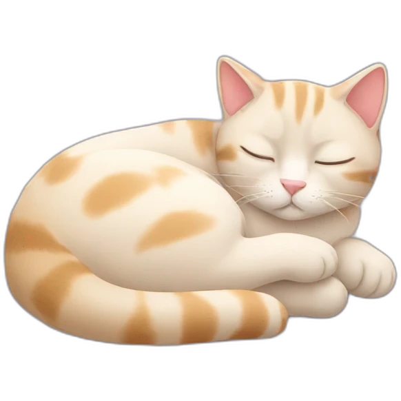 Cat sleeping emoji