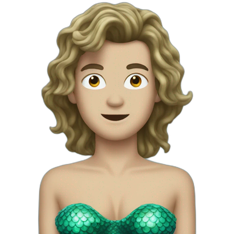 Harry styles dressed as a mermaid emoji