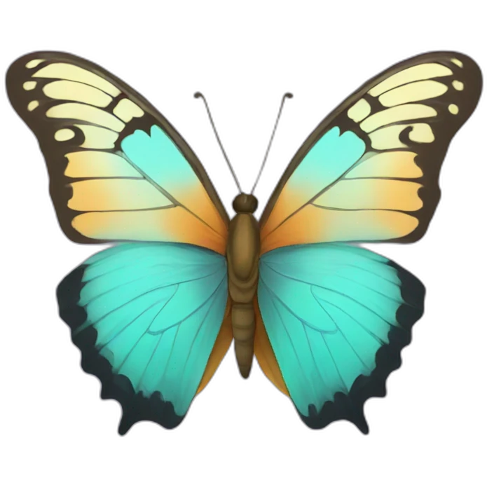 butterfly with flower emoji