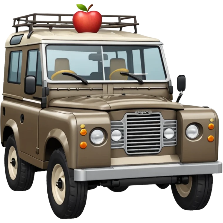 Grey-brown Land Rover D
Apple emoji style emoji