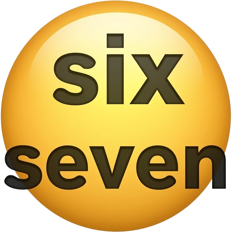 The six seven meme emoji