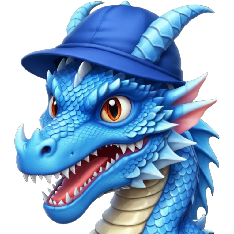blue hat dragon emoji