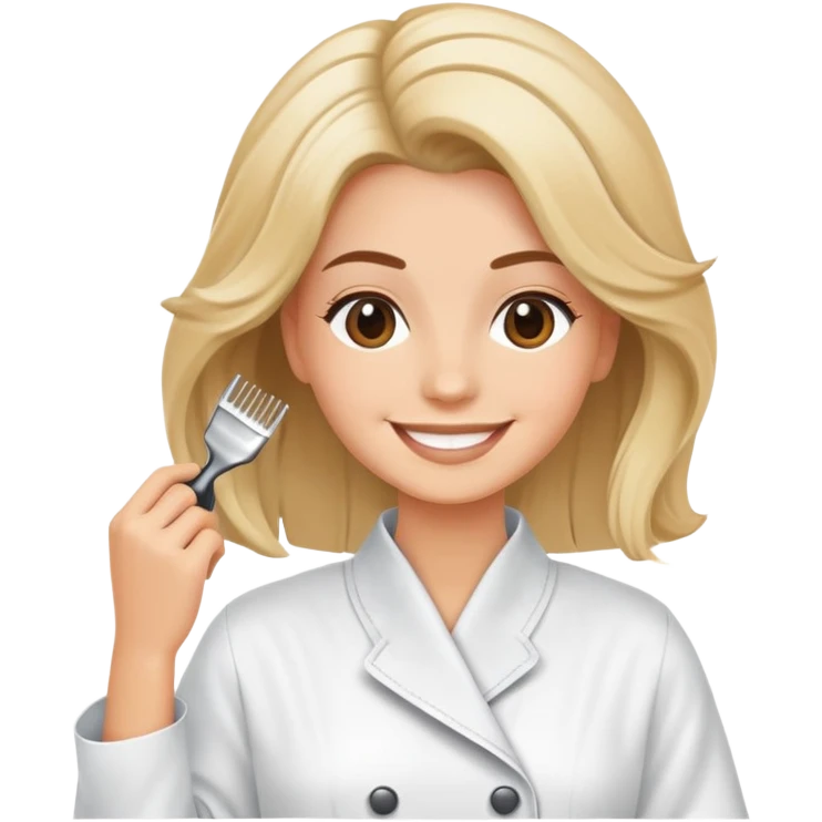 hair salon marketing poster, customer attraction, discount event emoji
