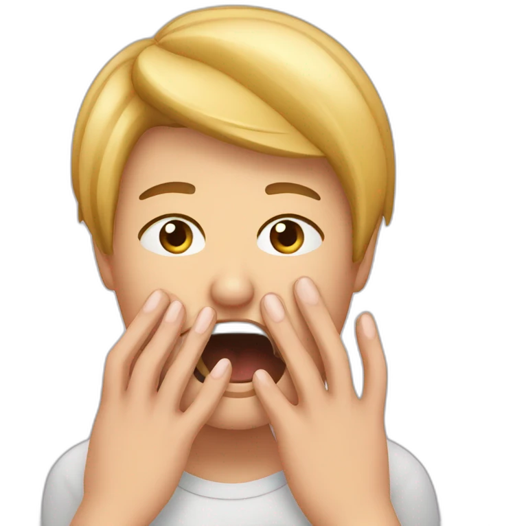 biting nails nervous emoji