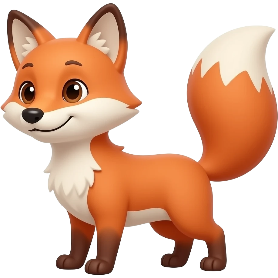 Cartoon fox emoji