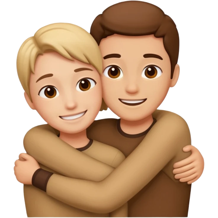 two friends hugging  emoji