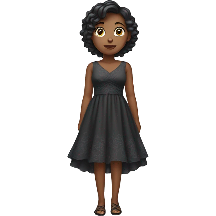 Girl in a dress  emoji